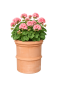Preview: Mezzo Vaso Cilindrico Festonato – Halber Wandtopf aus Terracotta Impruneta